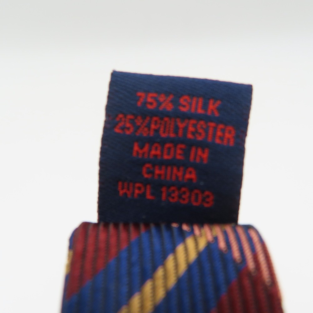 Rooster Bow Tie Red Blue Yellow Plaid 2.5" Wide Self Tie Silk - Picture 4 of 5